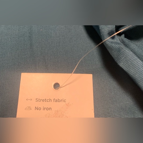 APT 9 Mens Premier Flex No Iron Aqua Button Up LS Shirt NEW Size XXL - Picture 8 of 8